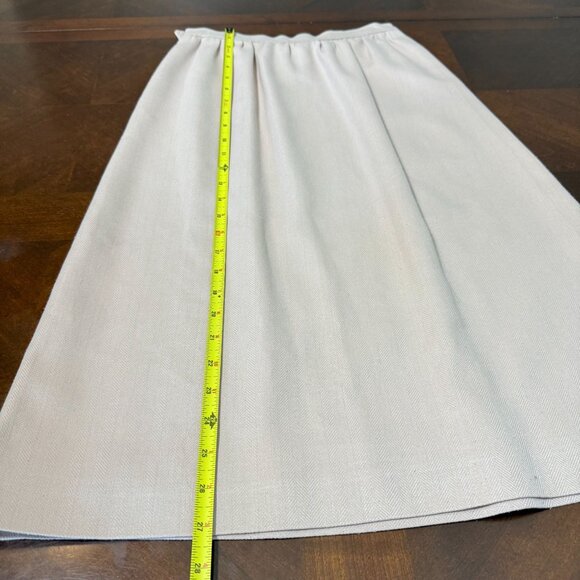 vintage 80''s Evan-Picone Womens Skirt Pink wool Silk Blend sz Small - Picture 7 of 9